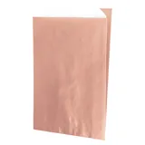 Pochette cadeau kraft vergé rose cuivré 12 x 4,5 x 21 cm - Sachet kraft - Lot de 150