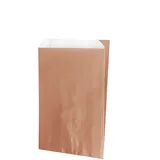 Pochette cadeau kraft vergé rose cuivré 18 x 6 x 35 cm - Sachet kraft - Lot de 150
