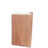 Pochette cadeau kraft vergé rose cuivré 18 x 6 x 35 cm - Sachet kraft - Lot de 150