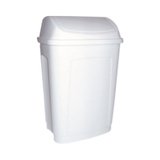 Poubelle à couvercle basculant 10 litres blanc polypropylène