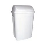Poubelle à couvercle basculant 25 litres blanc polypropylène
