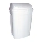 Poubelle à couvercle basculant 50 litres blanc polypropylène