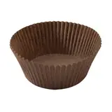 Caissette papier ingraissable ronde ø 40 x 25 mm - Caissette gâteau - Caissette pâtisserie - Marron / Brun - Lot de 1000