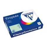 Papier A4 vert pastel 80g Clairefontaine Trophée - Ramette de 500 feuilles