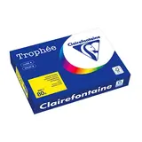 Papier A4 jaune soleil 80g Clairefontaine Trophée - Ramette de 500 feuilles