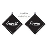 Plaque réversible Ouvert / Fermé