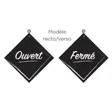 Plaque réversible Ouvert / Fermé