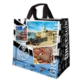 Sac cabas réutilisable polypropylène tissé région Bretagne 33L 43 x 20 x 38 cm - Lot de 25