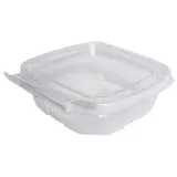 Barquette plastique avec couvercle inviolable 500 ml 12,6 x 12 x 7,5 cm - Lot de 50