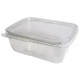 Barquette plastique avec couvercle inviolable 1000 ml 18,5 x 14,4 x 7 cm - Lot de 50