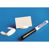 Étiquettes réutilisables avec socle et marqueur