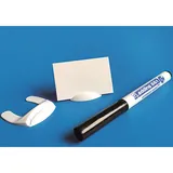 Étiquettes réutilisables avec socle et marqueur