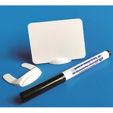 Étiquettes réutilisables avec socle et marqueur