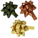 Assortiment étoiles adhésives kaki, cuivre, beige - ø 50 mm - sachet de 50