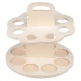 Tourniquet porte bouteilles de bière en bois avec poignée 8 bières 33 cl