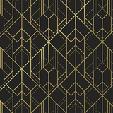 Papier cadeau Art Grafik couché blanc 30 cm x 50 m, noir / or, 80 g/m² - Papiers cadeaux à motifs