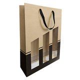 Sacs cartonnés 3 bouteilles Séduction Line - Sacs pour bouteilles de vin