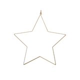 Étoile en métal or à suspendre - hauteur 39 cm - Étoiles à suspendre