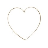 Coeur en métal or à suspendre - hauteur 40 cm - Décors à suspendre