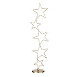 Colonne d'étoiles Or - Décors en métal et bois