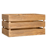 Caisse en bois - Cagette en bois - 60 x 35 x 30 cm - vernie - FSC