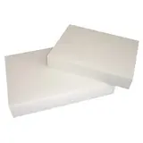 Boîte traiteur carton blanche 43 x 29 x 6 cm - Boîte plateau traiteur - Paquet de 50