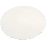 Rond festonné carton blanc ø 19 cm – Semelle gâteau - Support carton rond - Paquet de 250