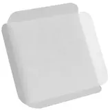 Carré rainé avec rebord carton blanc pâtisserie 14x14cm – Paquet de 250
