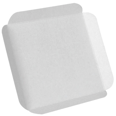 Carré rainé avec rebord carton blanc pâtisserie 15,2x20cm – Paquet de 250