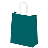 Sac kraft bleu wendy à poignées torsadées 36+13x44,5cm 90g/m² (x50) - Sacs kraft unis, poignées torsadées