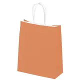 Sac kraft Terre de Sienne à poignées torsadées 36+13x44,5cm 90g/m² (x50)