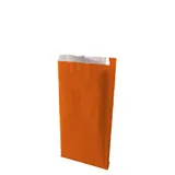 Pochette cadeau kraft vergé orange passion 16 x 8 x 27 cm - Sachet kraft - Lot de 250