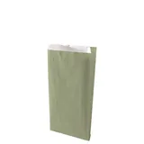 Pochette cadeau kraft vergé vert tilleul 16 x 8 x 27 cm - Sachet kraft - Lot de 250