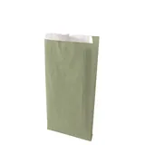 Pochette cadeau kraft vergé vert tilleul 18 x 6 x 35 cm - Sachet kraft - Lot de 250