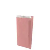 Pochette cadeau kraft vergé rose poudré 16 x 8 x 27 cm - Sachet kraft - Lot de 250