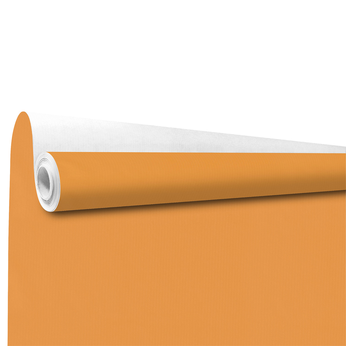 Papier cadeau kraft vergé orange uni 70 cm x 100 m 60 g/m² – le rouleau
