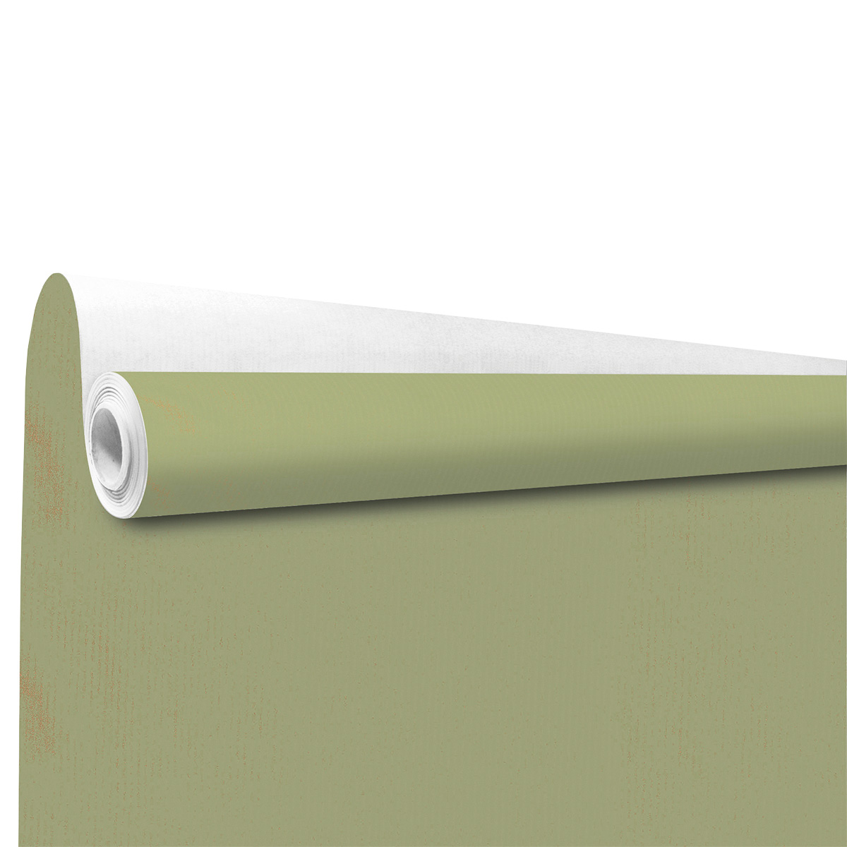 Papier cadeau kraft vergé vert tilleul uni 70 cm x 100 m 60 g/m² – le rouleau