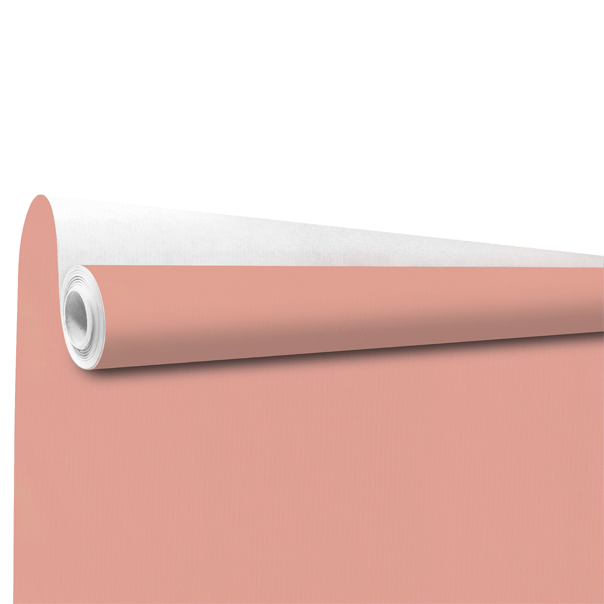 Papier cadeau kraft vergé rose poudré uni 70 cm x 100 m 60 g/m² – le rouleau