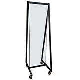 Miroir cadre sur roulettes - H 169 cm