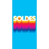 Affiche verticale Soldes Arc-en-ciel 40 x 80 cm