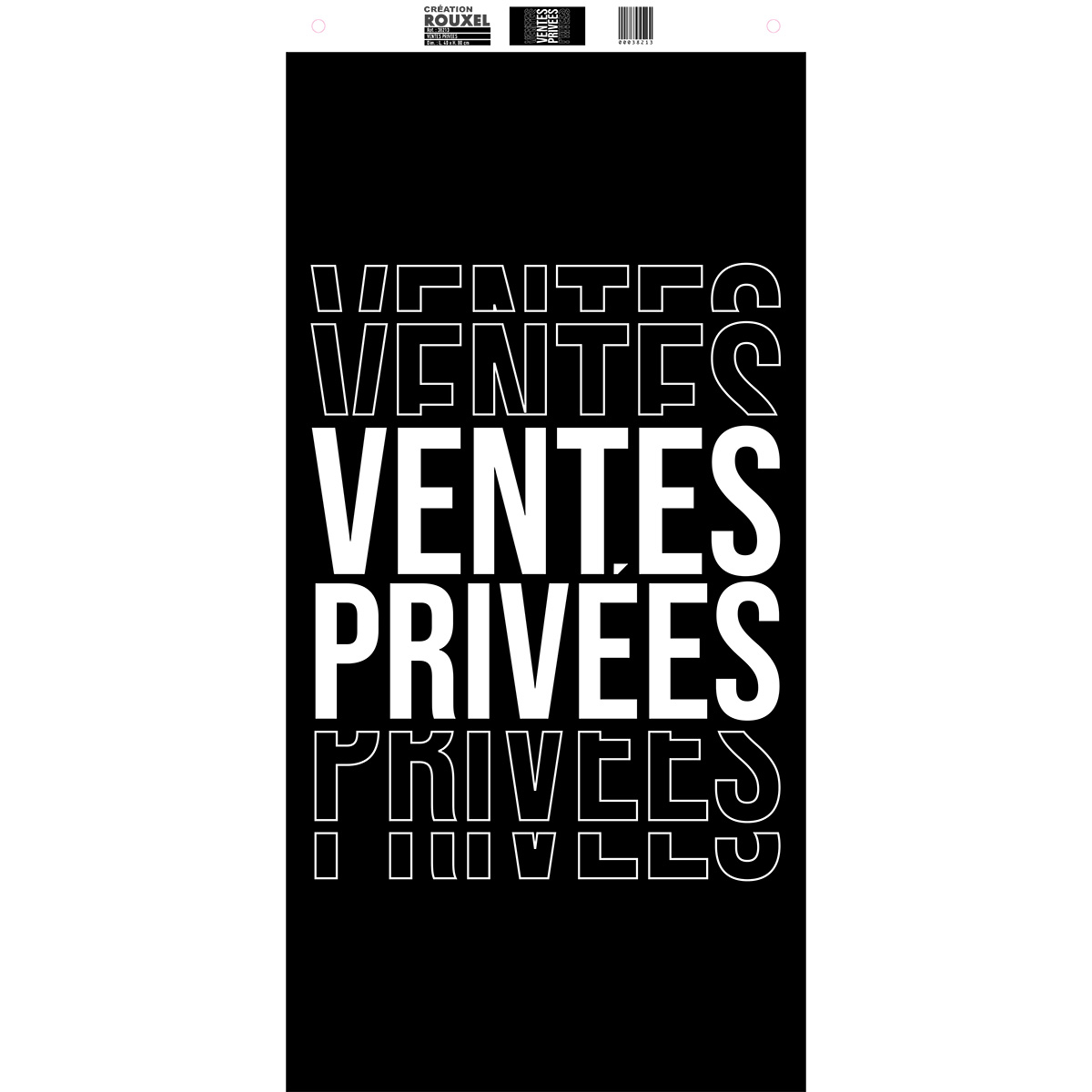Affiche verticale Ventes privées