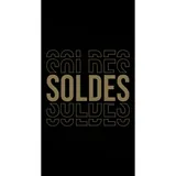 Affiche Soldes pour magasin grand format 80 x 150 cm - Noir/Or