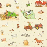 Papier cadeau À la ferme - Multicolore - 70 cm x 50 m - Le rouleau