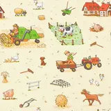 Papier cadeau À la ferme - Multicolore - 70 cm x 50 m - Le rouleau