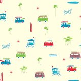 Papier cadeau couché blanc cassé motif Surf multicolore 70 cm x 50 m 80 g/m² – le rouleau