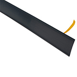 Porte-étiquette adhésif noir 132 x H 3 cm, paquet de 10