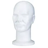 Tête homme polystyrène H 31,5 cm