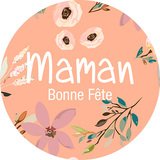 Étiquettes cadeaux adhésives Bonne Fête Maman - Fête des mères
