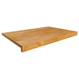 Tablette bois massif brun L66,5 x P41,8 cm - Modèle d'étagère pour boutique