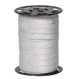 Bolduc argent pailleté 10 mm x 100 m polypropylène